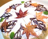落ち葉舞う、柿のベイクドチーズケーキ作り方12写真