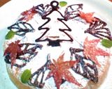 落ち葉舞う、柿のベイクドチーズケーキ作り方13写真