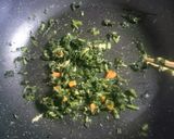 離乳食後期★ほうれん草の味噌焼きうどん作り方3写真
