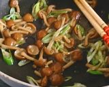 ネギとなめこソースの豆腐ステーキ作り方4写真