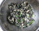 ひじきと春菊入りの白和え作り方3写真