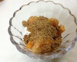 柿のすり胡麻たっぷりヨーグルト。作り方2写真