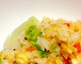 梅とレタスのあっさりチャーハン作り方4写真