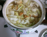簡単 白菜 もやし 竹輪の 中華スープ！作り方3写真