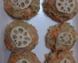 シャキシャキ食感！れんこん鶏照りバーク♫作り方2写真