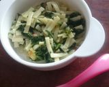 離乳食中期★白菜の味噌汁作り方6写真