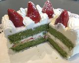 クリスマスカラー抹茶ショートケーキ作り方21写真