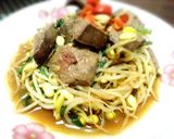 味噌入りの辛レバ豆もやし炒め作り方4写真