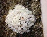 サンマ蒲焼缶　de　蒲焼おにぎらず作り方3写真