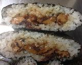 サンマ蒲焼缶　de　蒲焼おにぎらず作り方5写真
