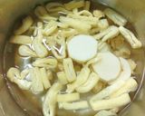 うち豆・揚げと蕪と里芋のおみそ汁作り方5写真