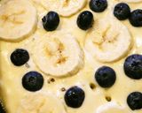 人気のバナナパンケーキ　ブルーベリー入り作り方3写真