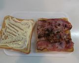 朝食＆ランチ❀春菊のBLTサンドイッチ作り方7写真