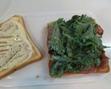 朝食＆ランチ❀春菊のBLTサンドイッチ作り方8写真