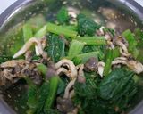 ひらたけと小松菜の胡麻和え作り方3写真