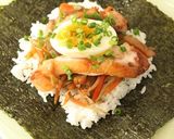 鶏ごぼうきんぴら卵のおにぎらず作り方4写真