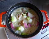 ストウブで根菜のクリームシチュー作り方3写真