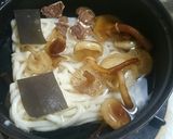 ナラタケ（ボリボリ）うどん作り方3写真