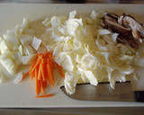 さわやか♪やきうどん柚子胡椒風味作り方1写真
