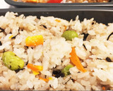 鉄分！妊娠中☆ひじき枝豆炊き込みご飯作り方4写真