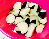 時短＊茄子とふわふわ肉団子＊作り方1写真