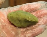 クリスマスの 和菓子（柊 /ヒイラギ)作り方14写真