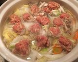 肉団子と白菜のあったか鍋作り方6写真