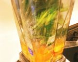 筑波みかん柿ほうれん草グリーンスムージー作り方2写真
