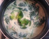 ほうれん草とベーコン牛乳スープパスタ作り方6写真