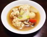 体も温まる鶏団子のほっこりスープ作り方6写真
