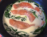 ふっくら！！鮭とほうれん草のクリーム煮作り方5写真