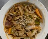 お一人様洋風梅味噌味根菜たっぷり野菜炒作り方22写真