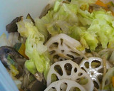 お手軽白和え　野菜の蒸し焼き保存を使って作り方5写真