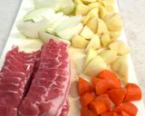 超簡単、究極の肉じゃが作り方1写真