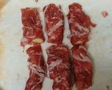 りんごの豚肉巻き作り方2写真