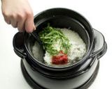 土鍋炊飯☆しらすのうめ風味ご飯作り方5写真