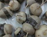 里芋にえび挟み 隠し味ゴマドレからあげ作り方4写真