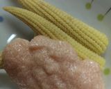 ぺービーコーン たらこマヨソース作り方3写真
