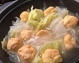 ぴら大根とキャベツのふわもち鮭つみれ鍋作り方11写真