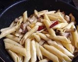 シイラと椎茸の塩レモンバターペンネ作り方8写真