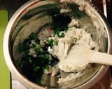 海老と椎茸、はんぺん、紫蘇のフワプリ焼き作り方5写真