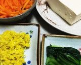 ★なめらか★食用菊と小松菜の白和え作り方1写真