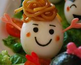 ニコニコ☆たまごファミリーのサラダ作り方5写真
