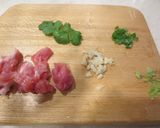 タイ風・豚肉と香菜のココットカマン作り方2写真
