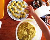 タイの屋台おやつ カノムカイノカッタァ作り方4写真