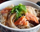 めんつゆで美味♡秋鮭と舞茸の炊き込みご飯作り方8写真