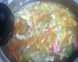 残り野菜炒めとチャンポンだしで簡単中華丼作り方2写真