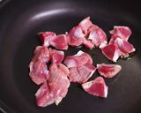 砂肝とニンニクの芽の甘辛炒め♪作り方3写真