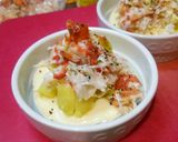 華やか♪紅白カニポテココットカマン★作り方3写真