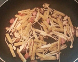紅生姜と油揚げのめっちゃ和風パスタ作り方2写真